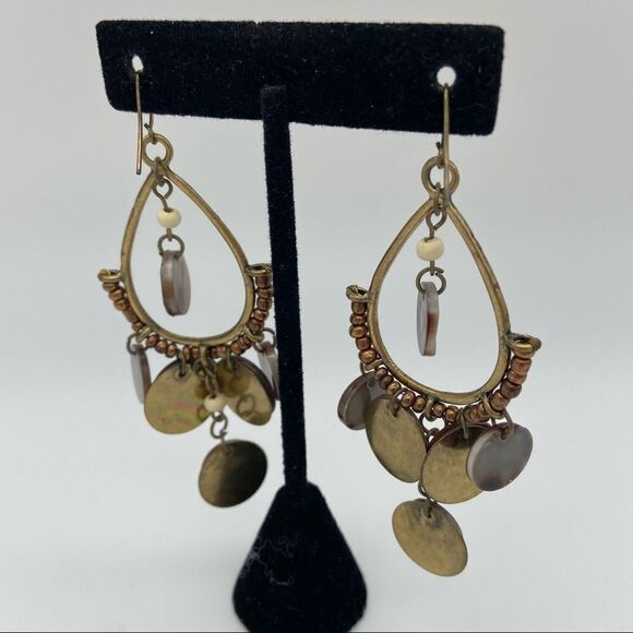 🍭6/$30 Speckled teardrop dangle earrings - Picture 7 of 8